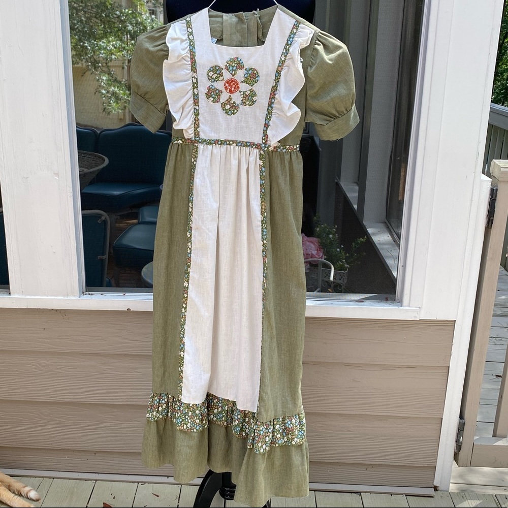 Vintage 70s Western Prairie Dress Gunne Sax Style